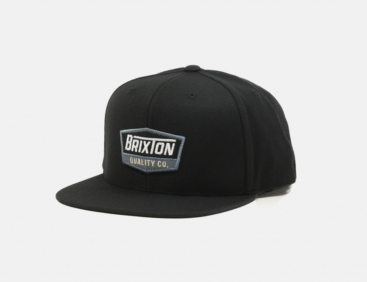 Brixton Regal Medium Profile Snapback Cap - Black