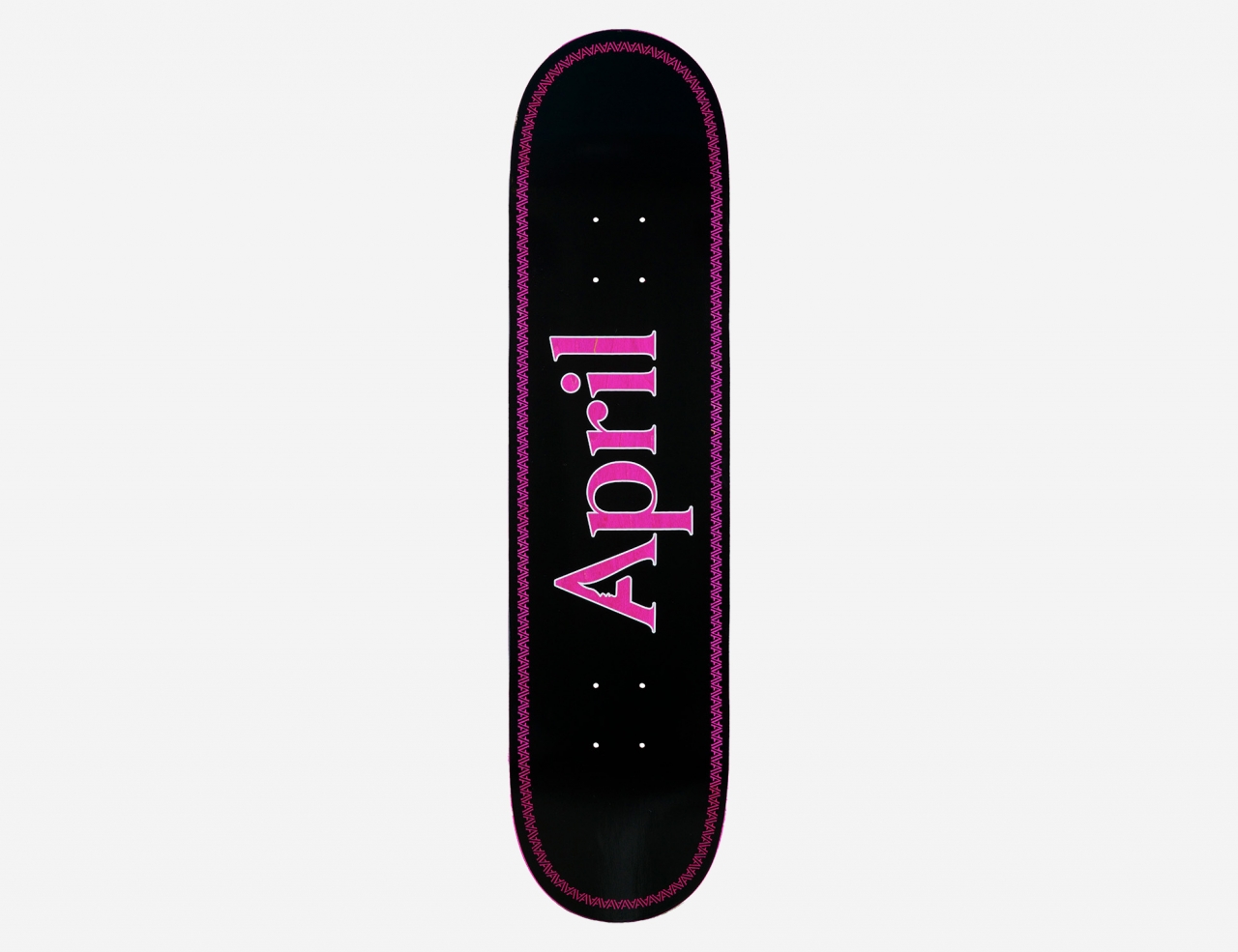 April Skateboards OG Logo Pink Black Helix Deck