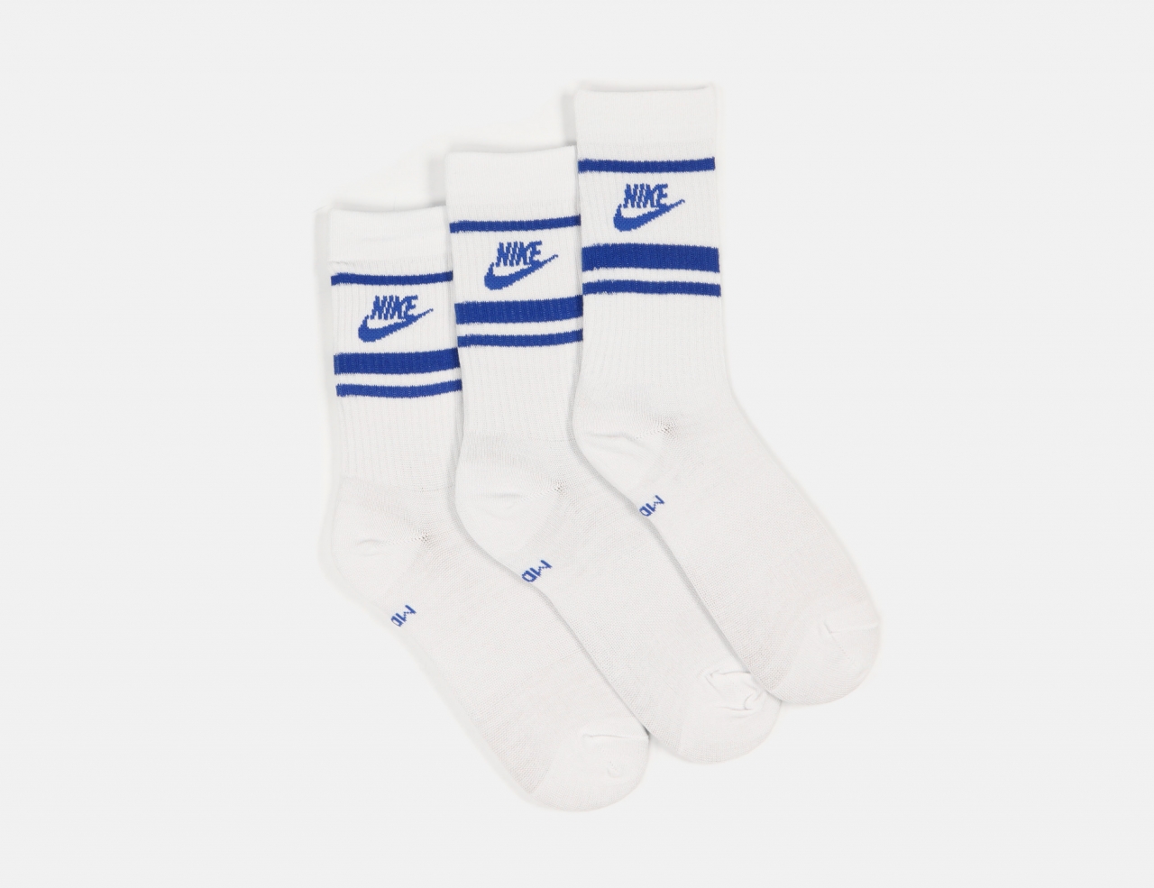 Nike SB Everyday Essential Crew Socke 3-Pair - White / Blue