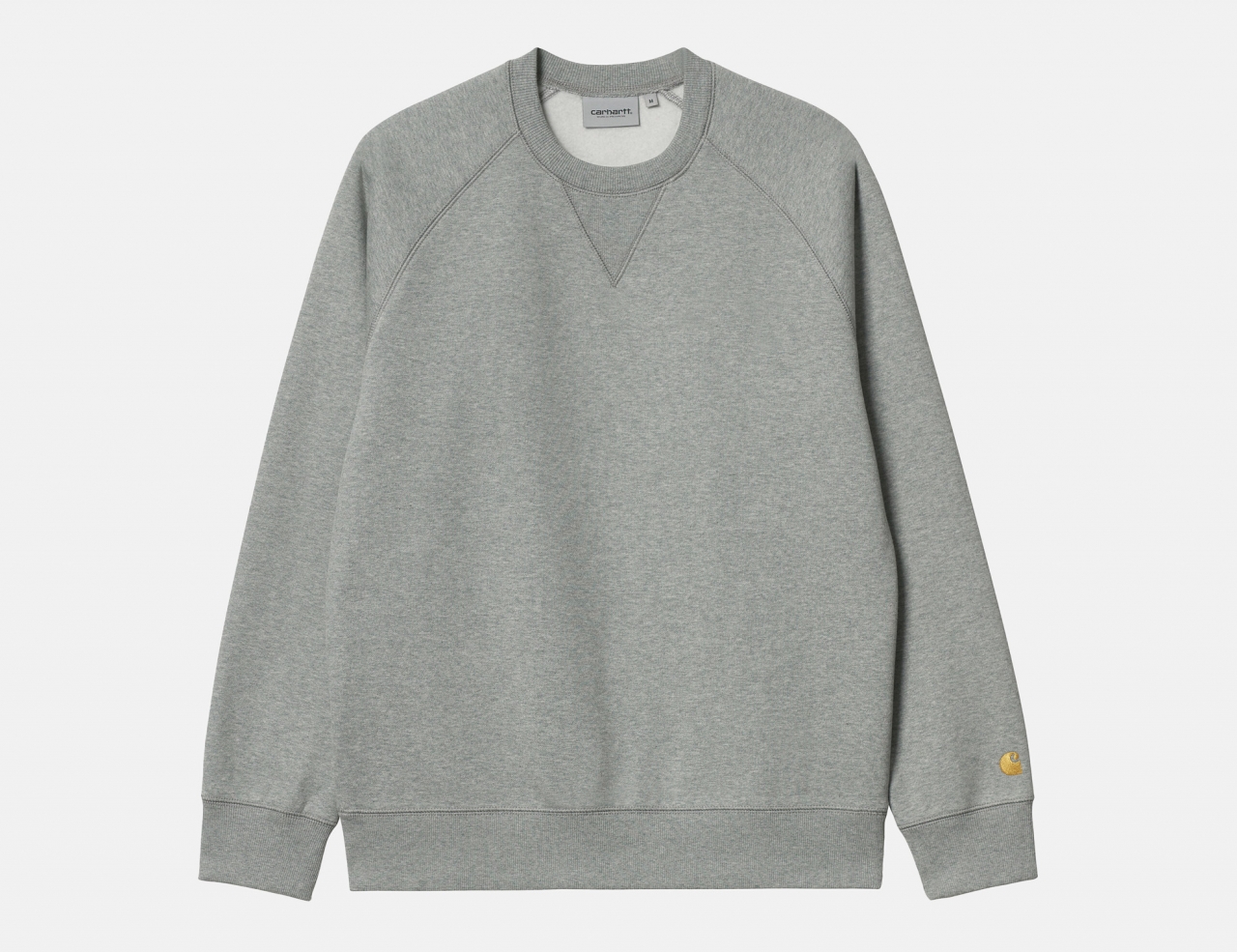 Carhartt WIP Chase Pullover - Grey Heather / Gold