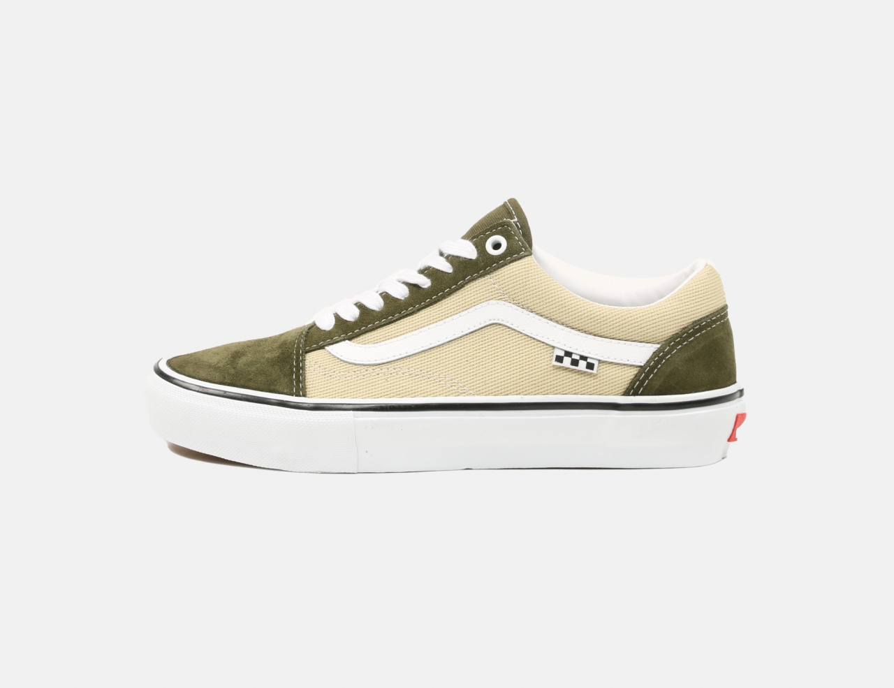 VANS MN Skate Old Skool Sneaker - Dark Olive/White