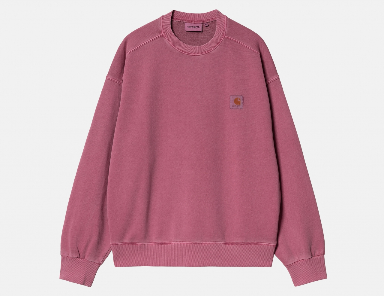 Carhartt WIP Nelson Sweatshirt - Magenta Garment Dyed