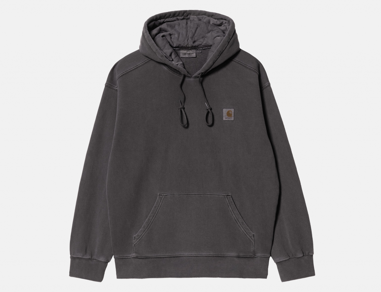 Carhartt WIP Nelson Hoodie - Charcoal Garment Dyed