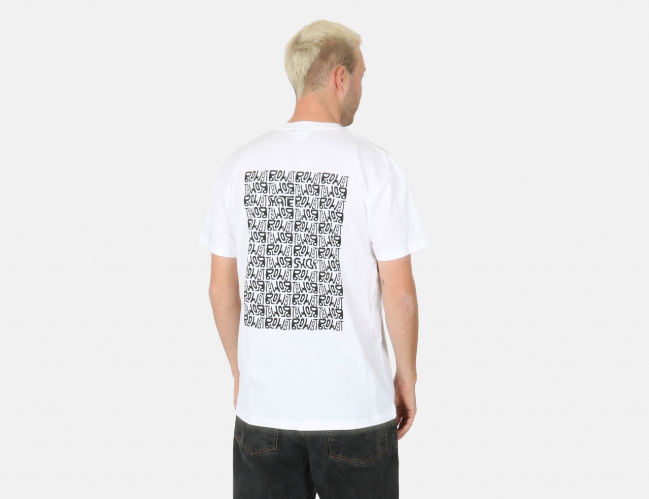 Blowout Psychedelic T-Shirt - White/Black
