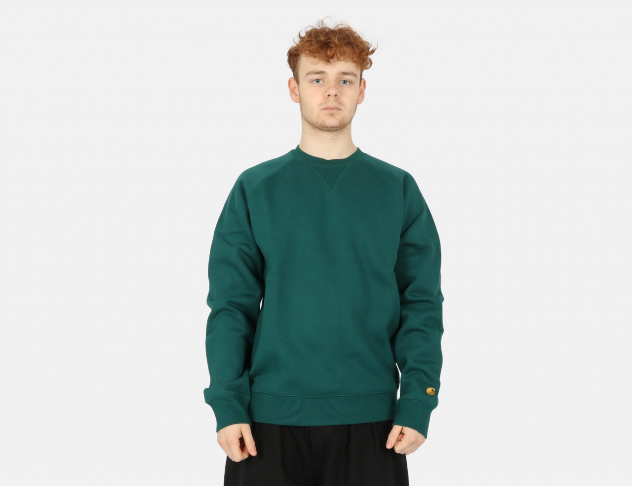 Carhartt WIP Chase Pullover - Chervil / Gold