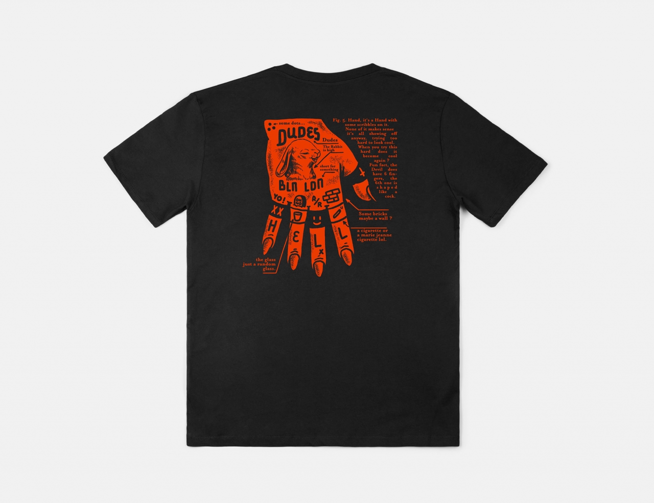 The Dudes Dead Hand T-Shirt - Black