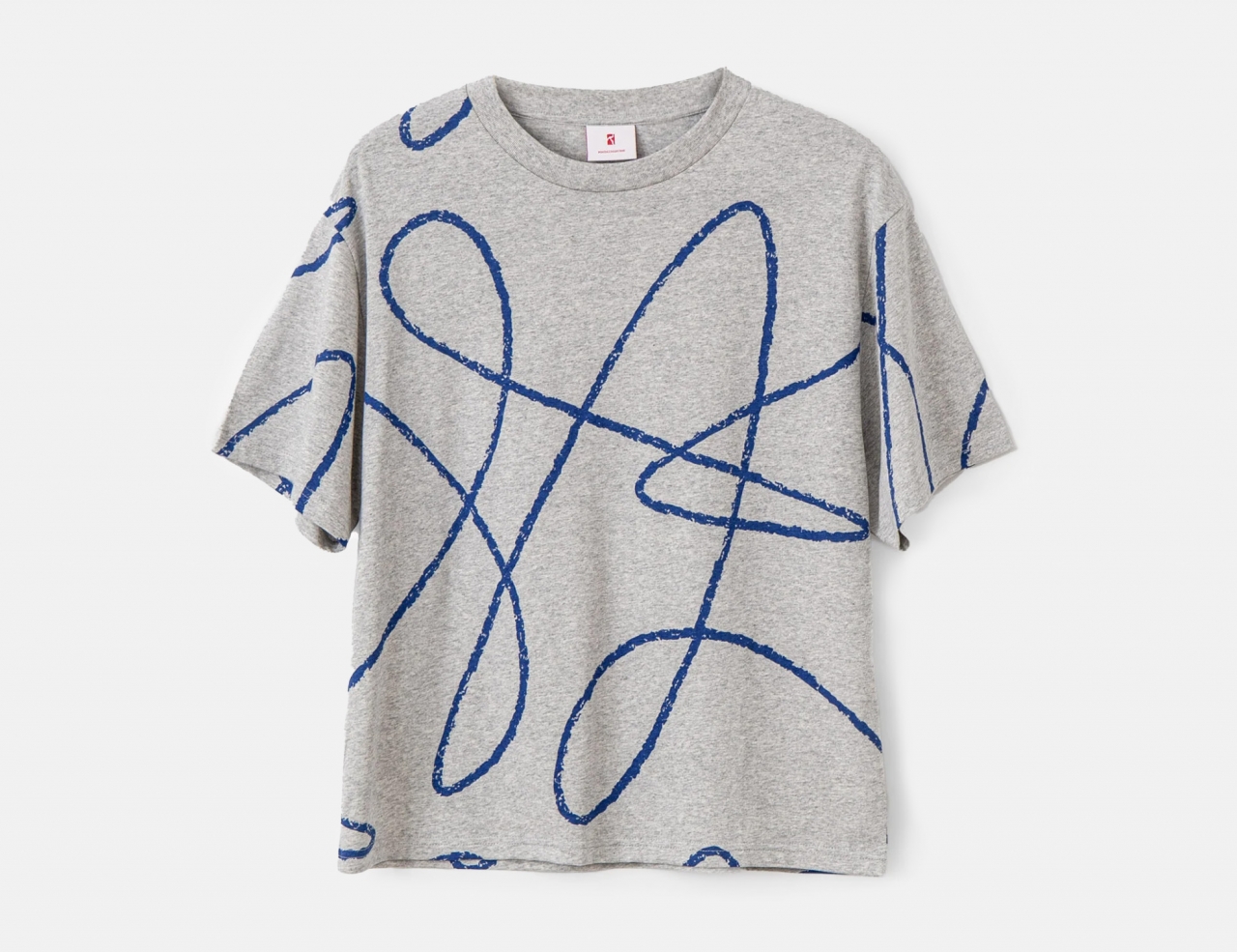 Poetic Collective Doodle T-Shirt - Heather Grey