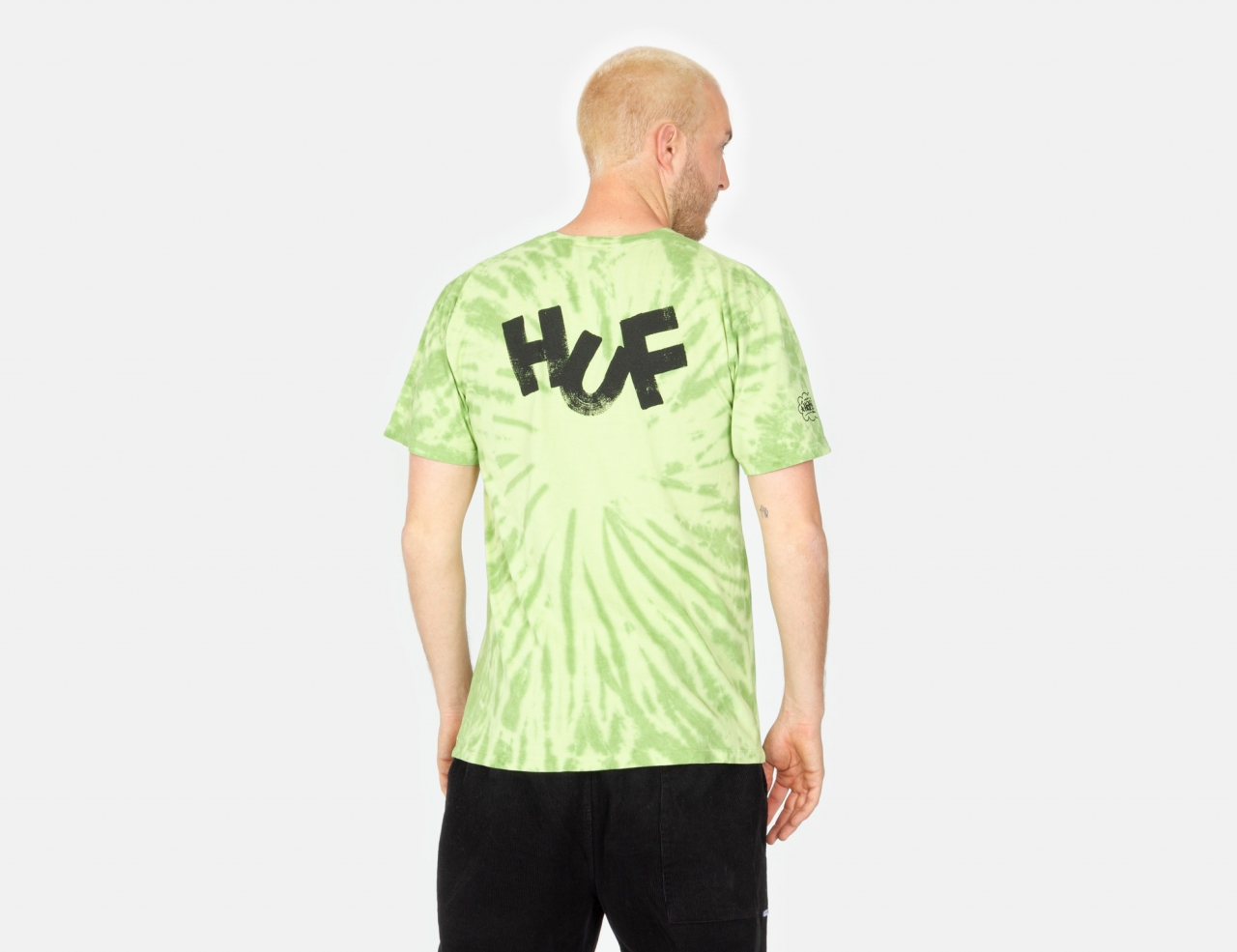 HUF Haze Brush Tie Dye T-Shirt - lime
