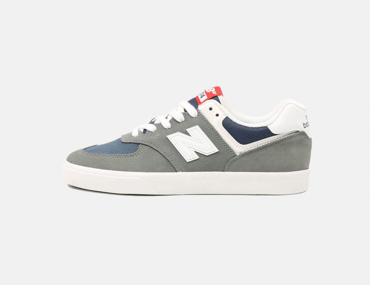 New Balance Numeric 574 Vulc Sneaker - Grey / White