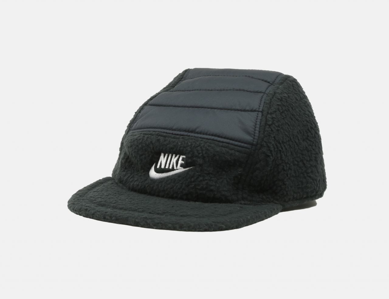 Nike SB Unstructured 5 Panel Flat Bill Hat - Black