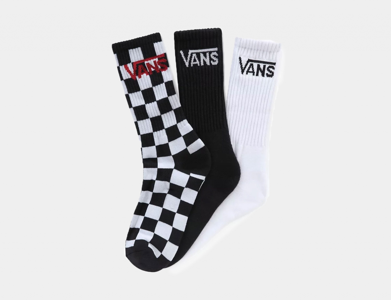 VANS Classic Crew Boys Socke - Black / White / Checker