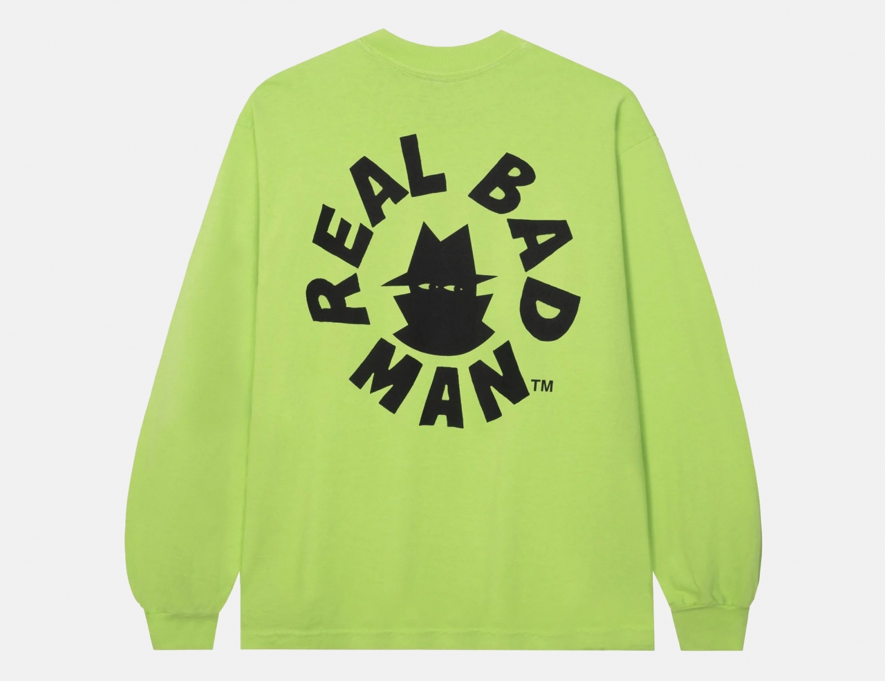 Real Bad Man Circle Longsleeve - High Lighter Green