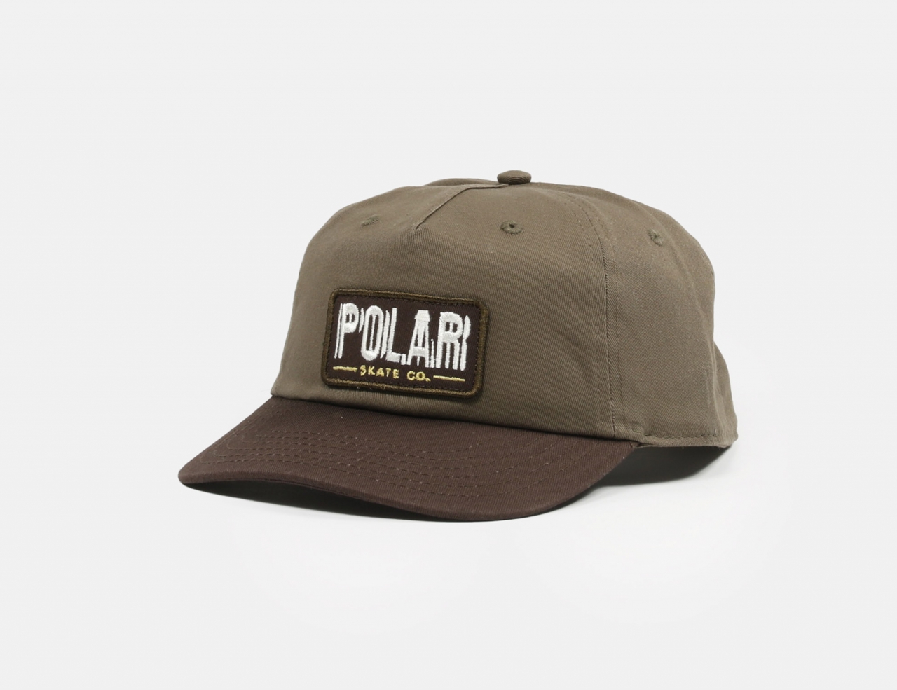 Polar Skate Co. Earthquak Patch Cap - Brown