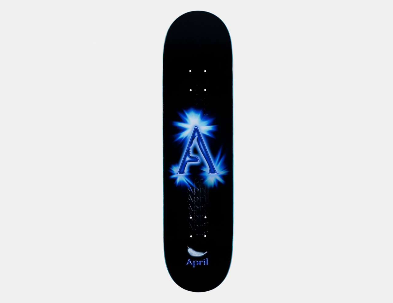 April Skateboards A Logo Deck 7.8 - schwarz/blau