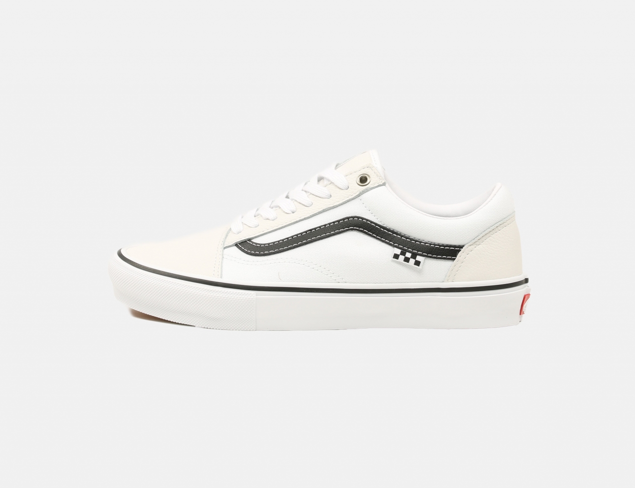 VANS MN Skate Old Skool Sneaker - Leather White / White