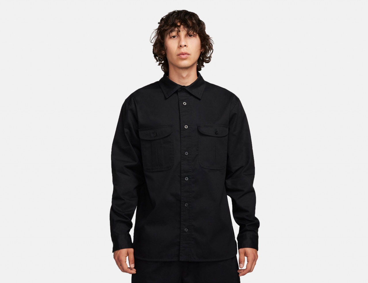 Nike SB Tanglin Button Up Shirt - Black