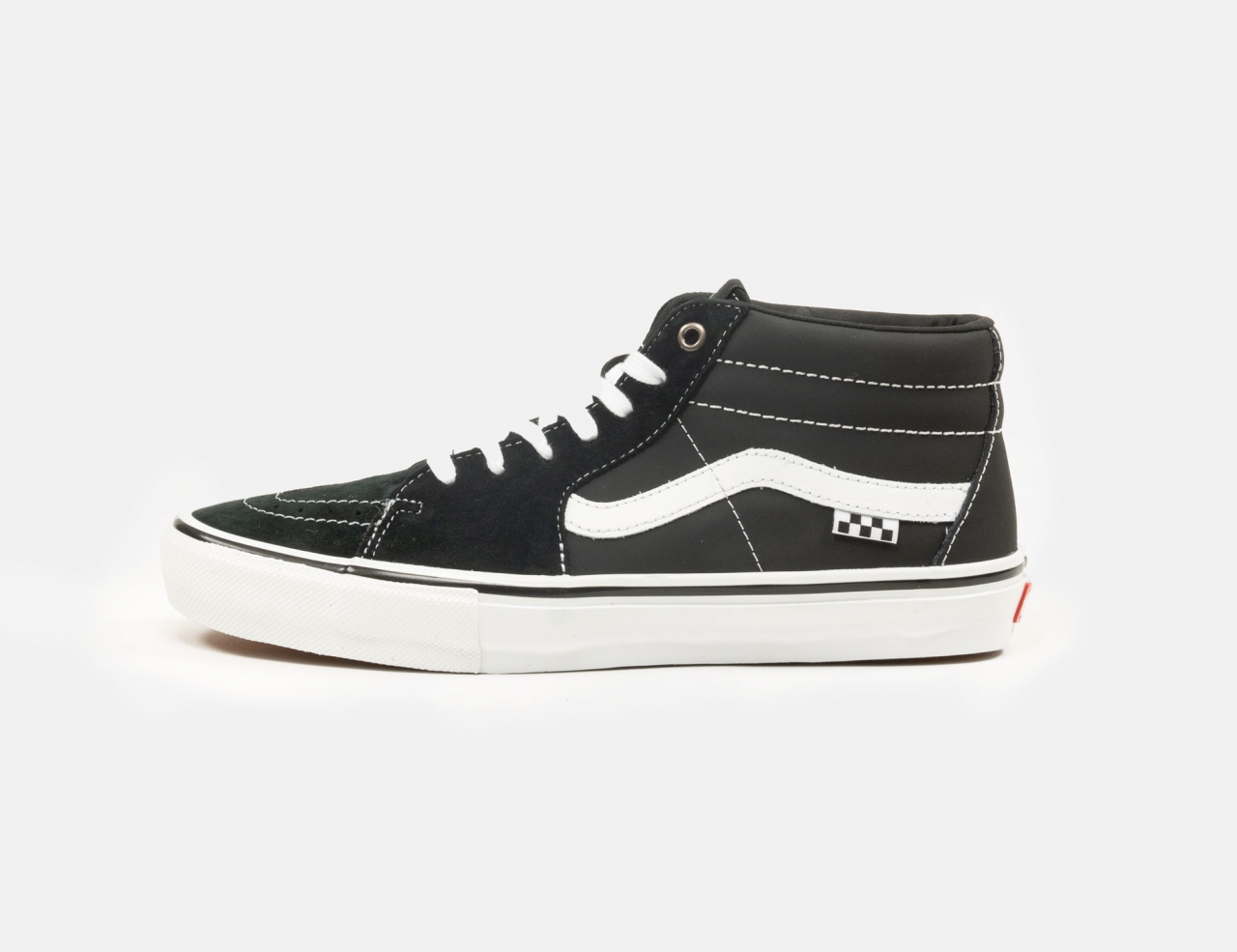 VANS Skate Grosso Mid Sneaker - Black / White / Emo Leather