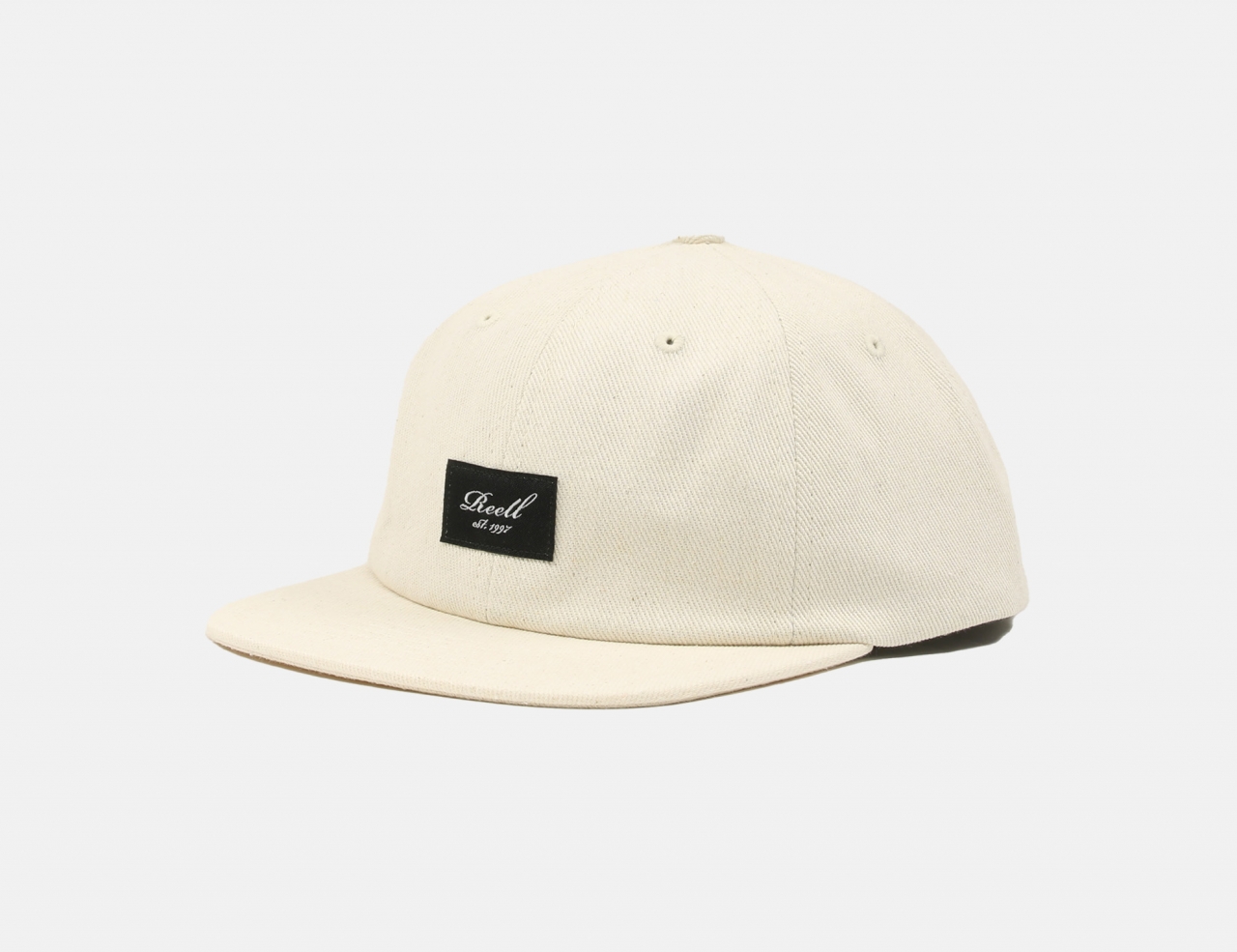 Reell Jeans Flat 6-Panel Cap .- Natural Twill