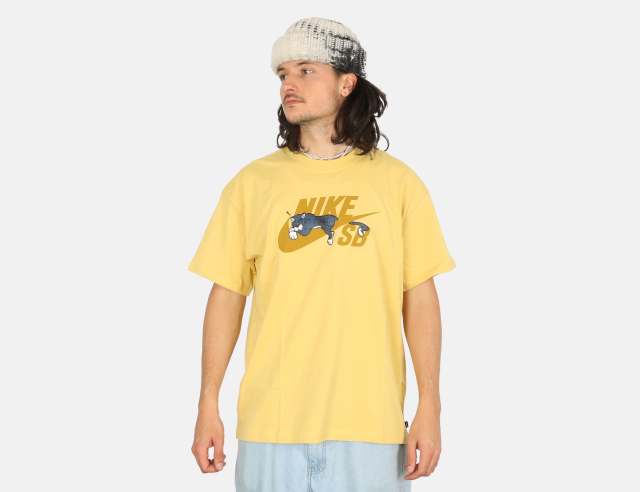 Nike SB Skate Logo - T-Shirt - Saturn Gold
