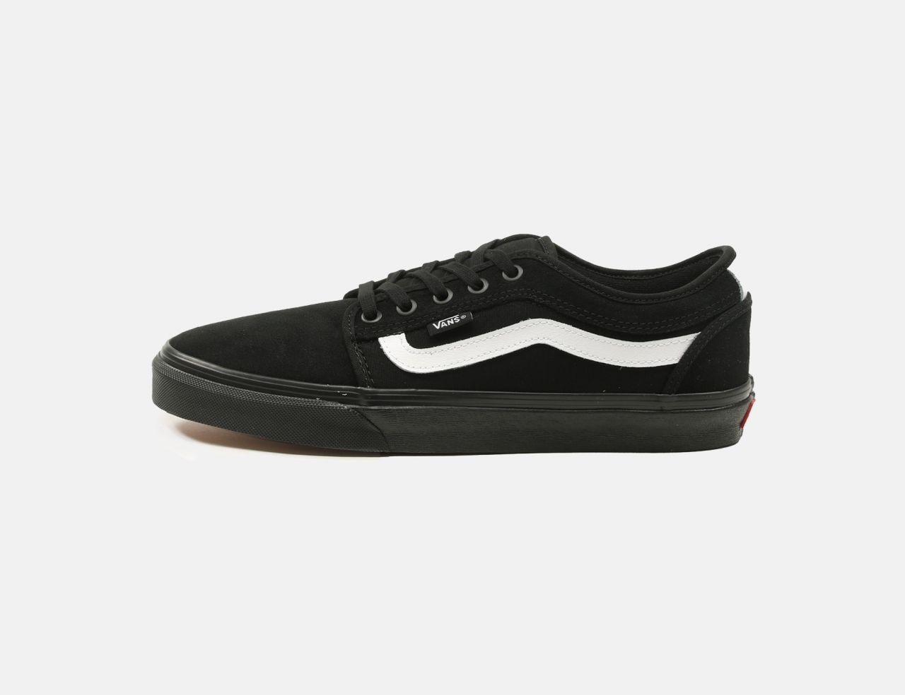 VANS MN Chukka Low Sidestripe Sneaker - Black / Black / White