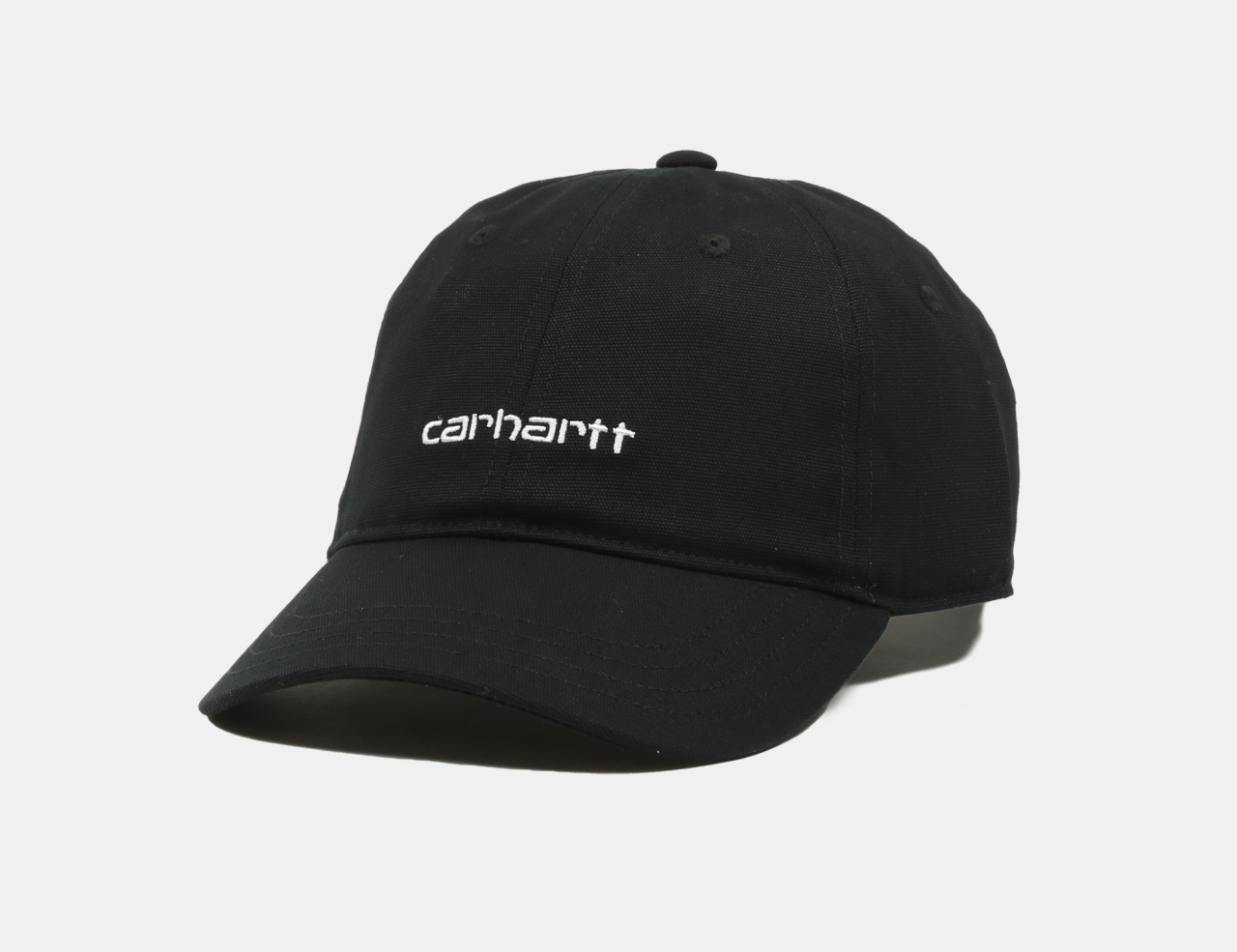 Carhartt WIP Canvas Script Cap - Black/White