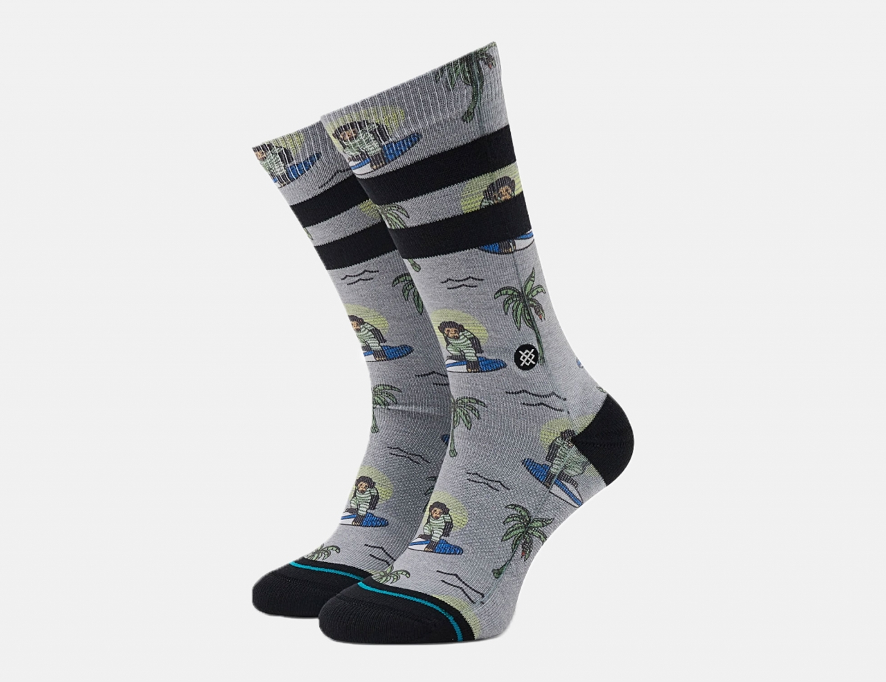 Stance Surfin Monkey Socke- Grey