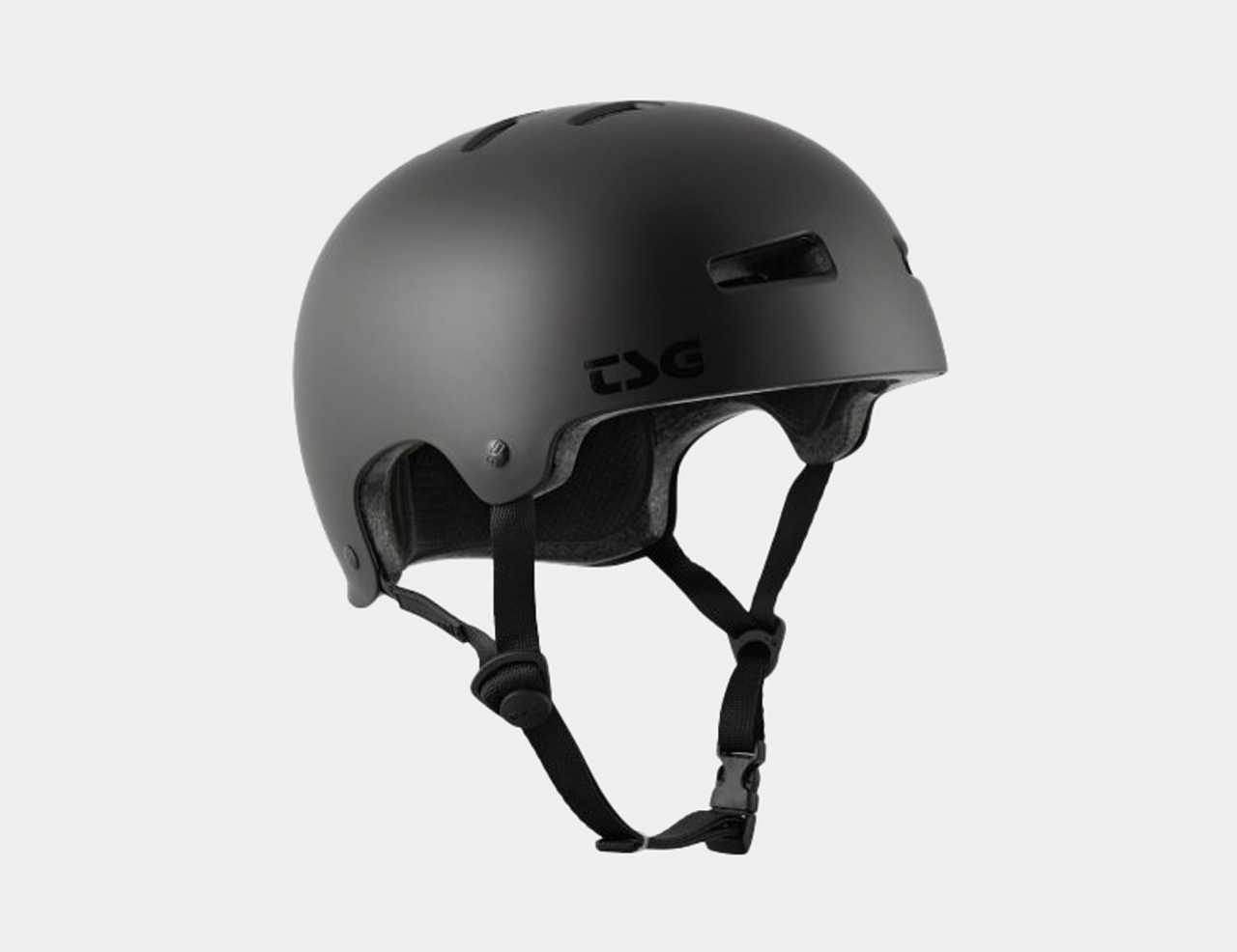TSG Evolution Solid Colors Helm - Satin Dark Black