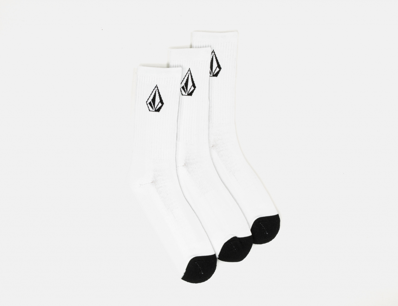 Volcom Full Stine Sock (3-PK) - White