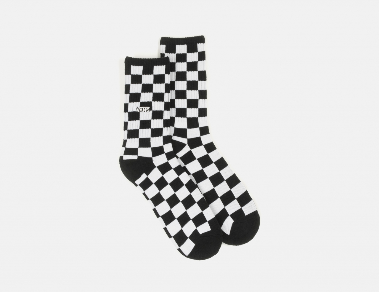VANS Checkerboard Crew Socke - Black / White