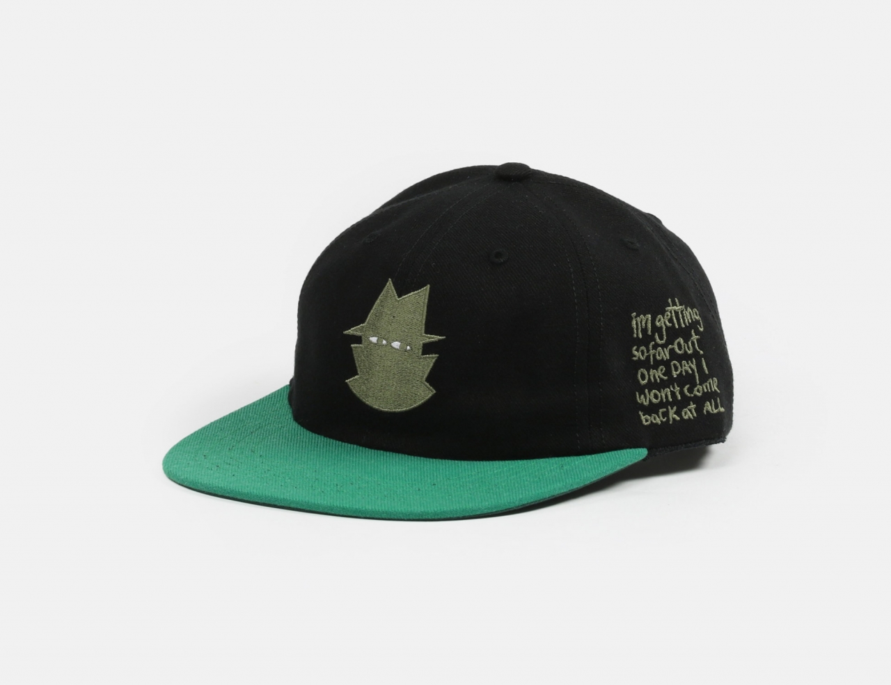 Real Bad Man So Far Out 6 Panel Cap - Charcoal / Green