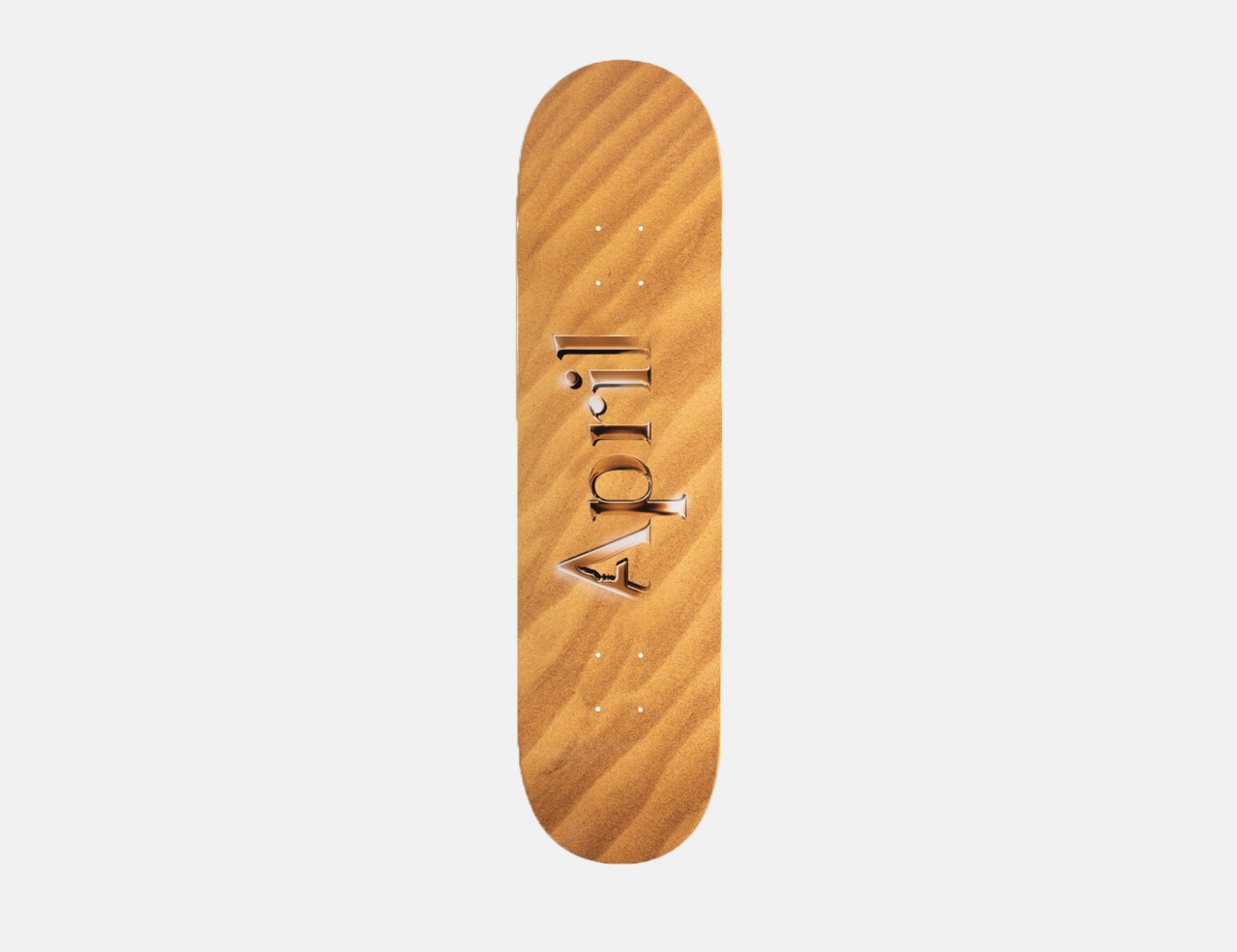 April Skateboards Logo Sand 8.25 Deck