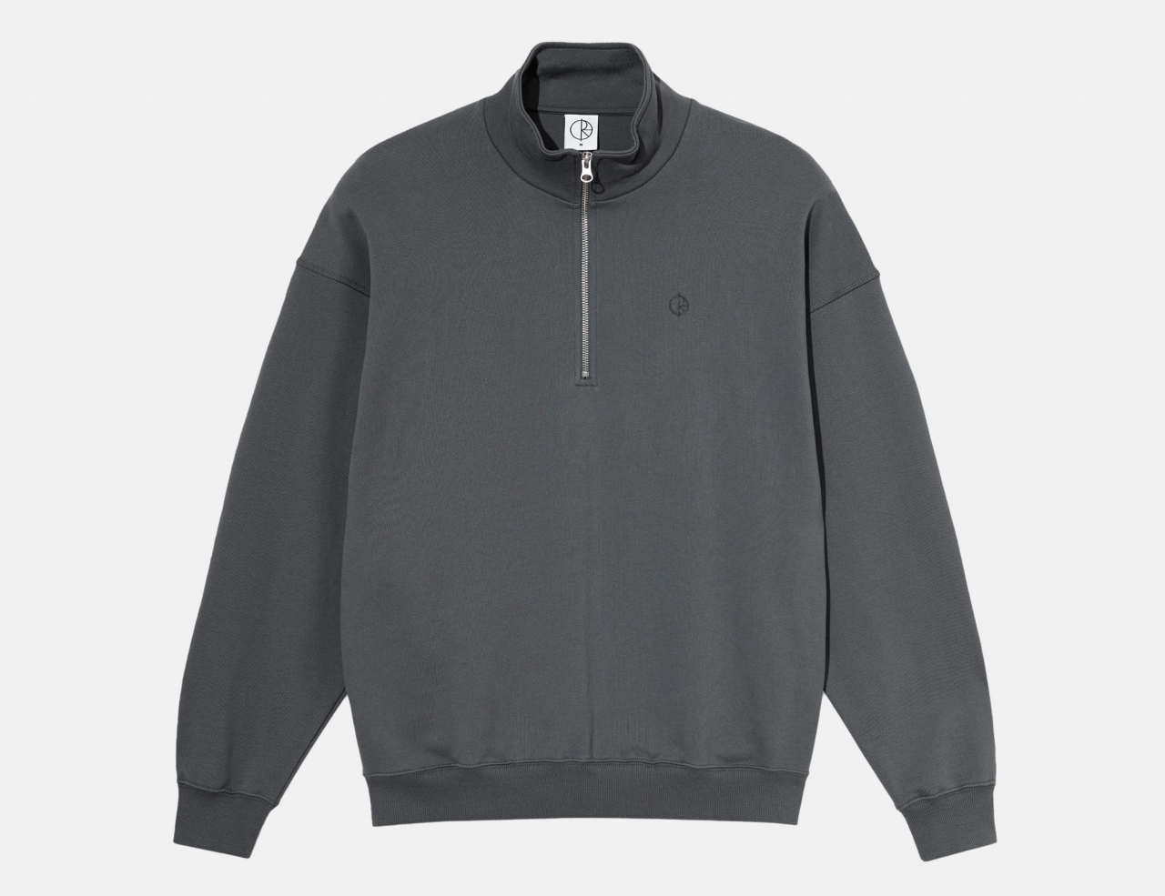 Polar Skate Co. Frank Half Zip Sweatshirt - Graphite