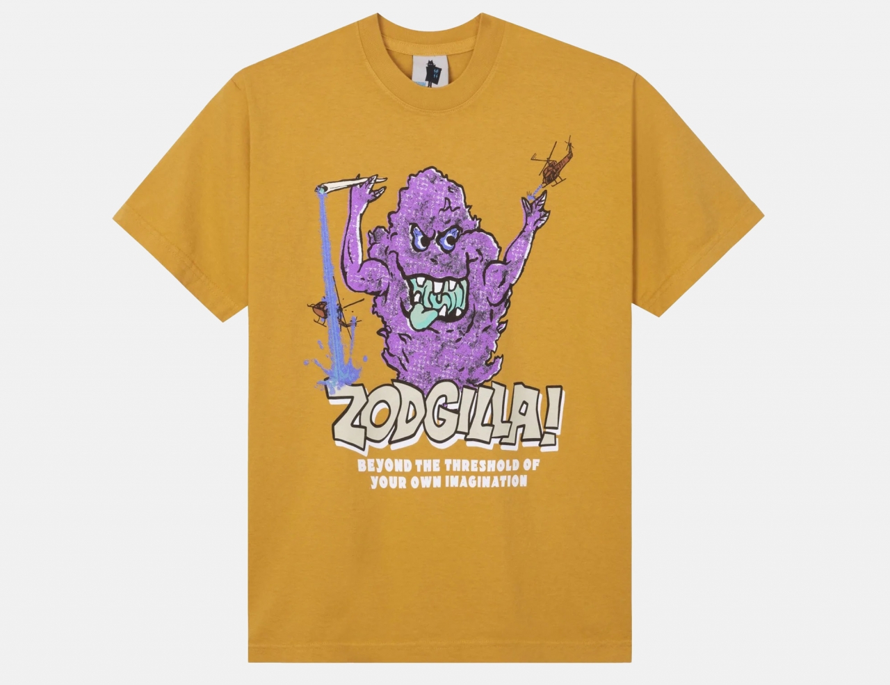 Real Bad Man Zodgilla! T-Shirt - Down Brown